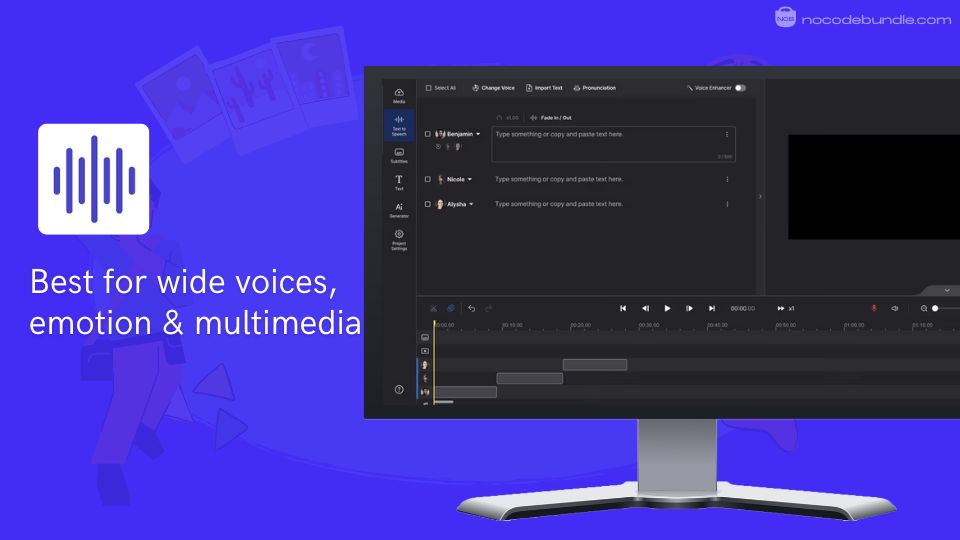 Lovo - Best for wide voices, emotion & multimedia