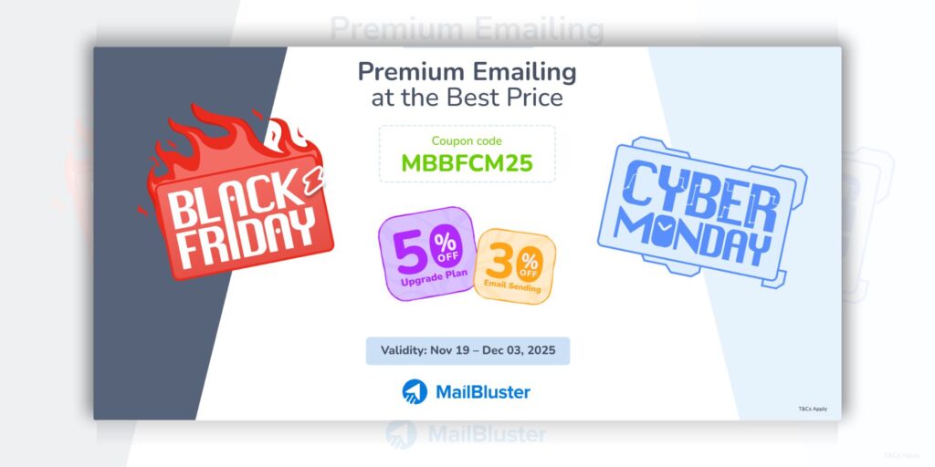 Mailbluster Black Friday Deal