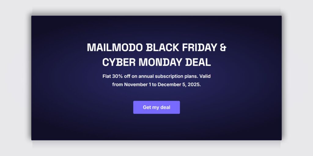 Mailmodo Black Friday Deal