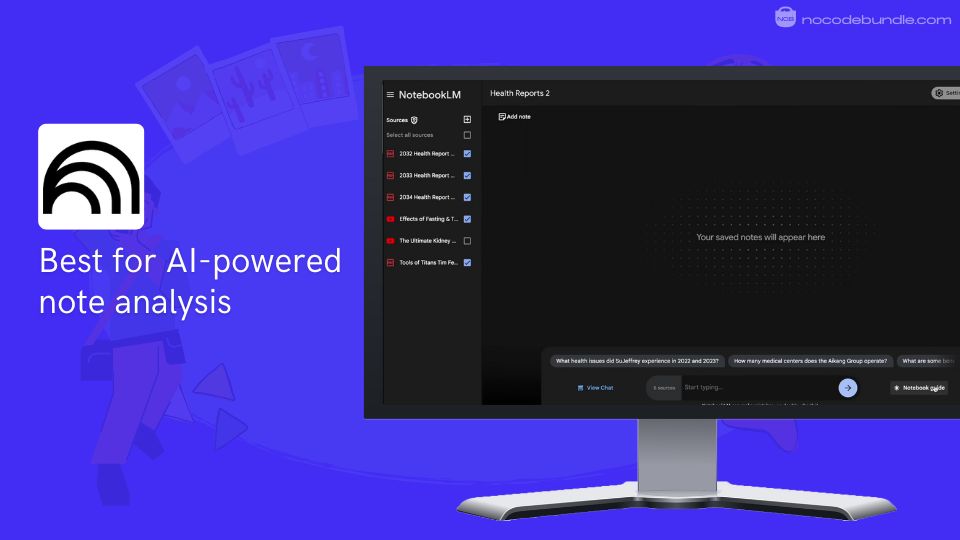 Notebook LM - Best for AI-powered note analysis