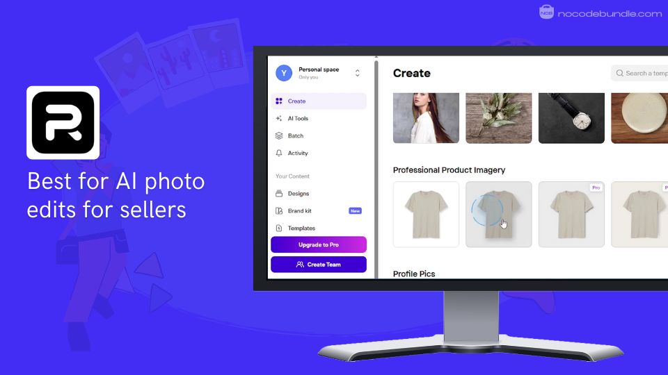 Photoroom - Best for AI photo edits for sellers