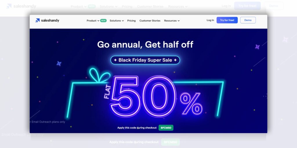 Saleshandy Black Friday Deal