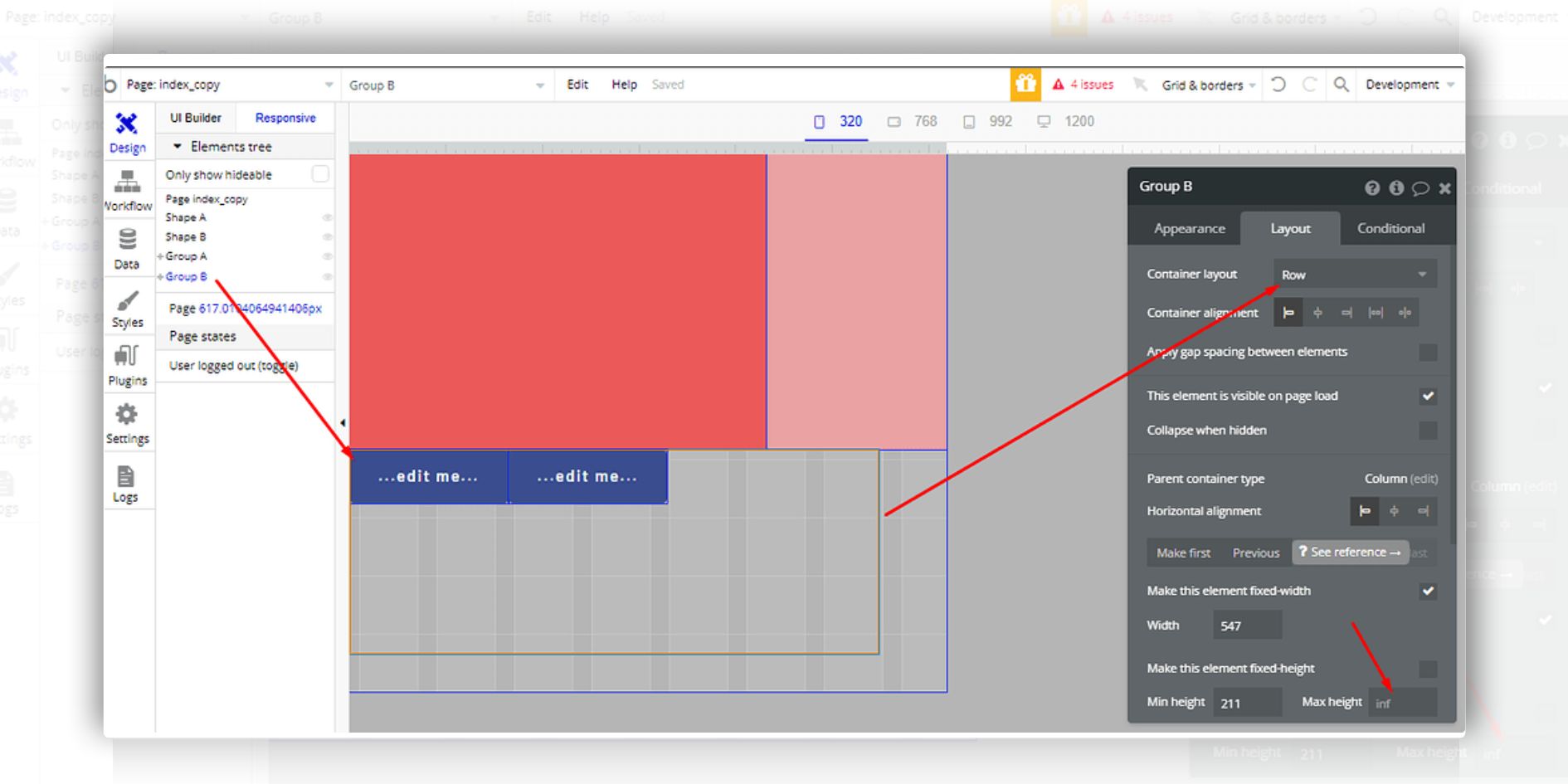 Containers in Bubble
