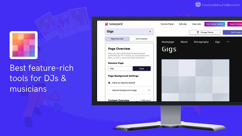 Noiseyard- Best for feature-rich tools for DJs & musicians