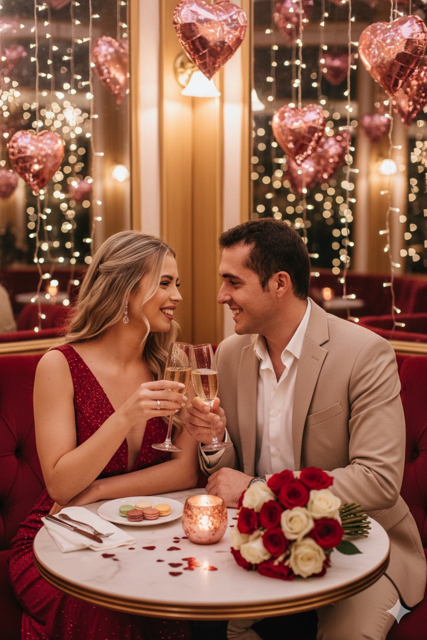 A Joyful Night Toast Of Couple