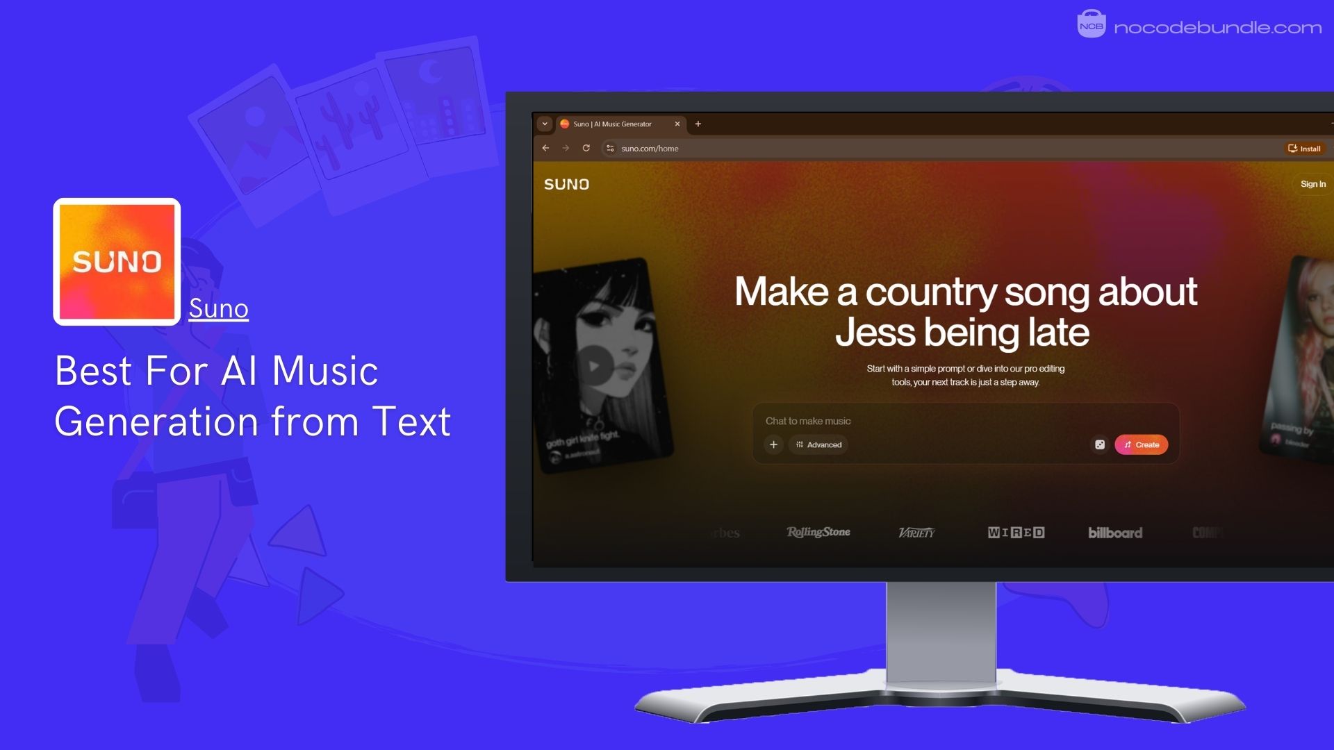 Suno - Best For AI Music Generation from Text